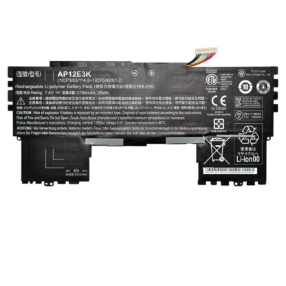 28Wh Acer AP12E3K Battery
