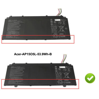 53.9Wh  Acer AP15O5L B Battery - Image 2