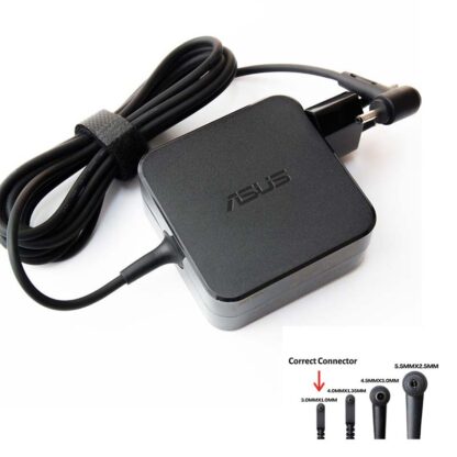 19V 2.37A 45W Asus 3.0mm 1.0mm AC Adapter Charger - Image 2