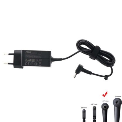 19V 2.37A 45W Asus 4.5mm 3.0mm AC Adapter Charger - Image 2