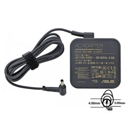19V 3.42A 65W Asus 4.5mm 3.0mm AC Adapter Charger - Image 2