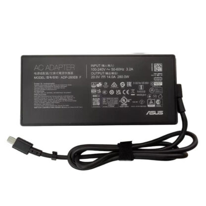 20V 14A 280W Asus Rectangle Conn AC Adapter Charger