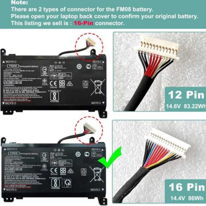 83.22Wh HP FM08 12Pin Battery - Image 2