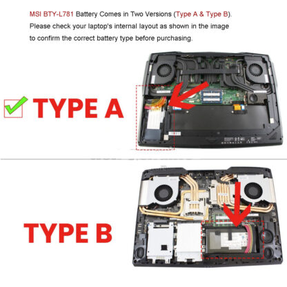 75.24Wh MSI BTY-L781 Type A Battery - Image 2