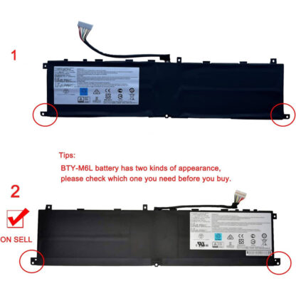 80.25Wh MSI BTY-M6L 2hole Battery - Image 2