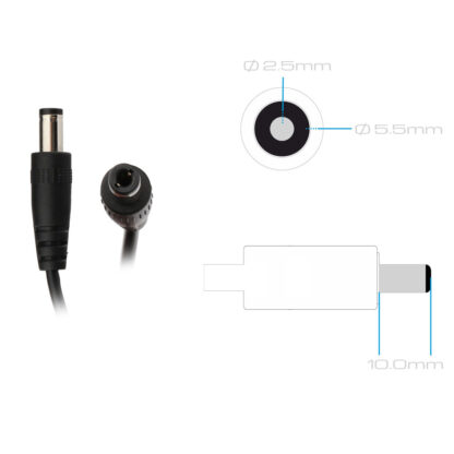 19V 2.1A 40W Acer 5.5mm 2.5mm AC Adapter Charger - Image 3