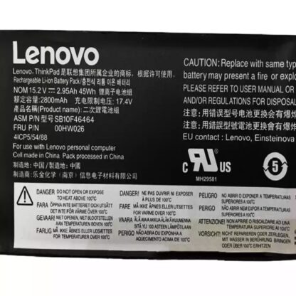44Wh Lenovo 00HW026 Battery - Image 2