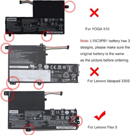 52.5Wh Lenovo L15M3PB0 Battery - Image 3