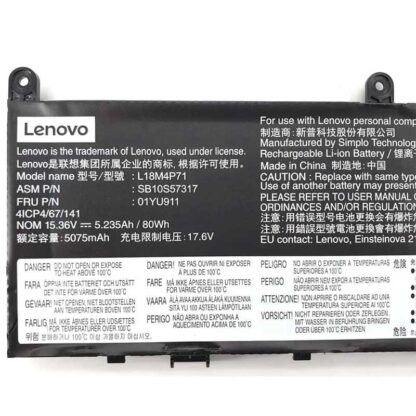 80Wh Lenovo L18M4P71 Battery - Image 2