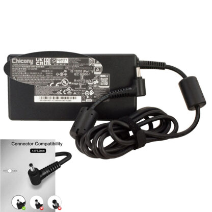 20V 10A 200W MSI 4.5mm 3.0mm AC Adapter Charger - Image 2
